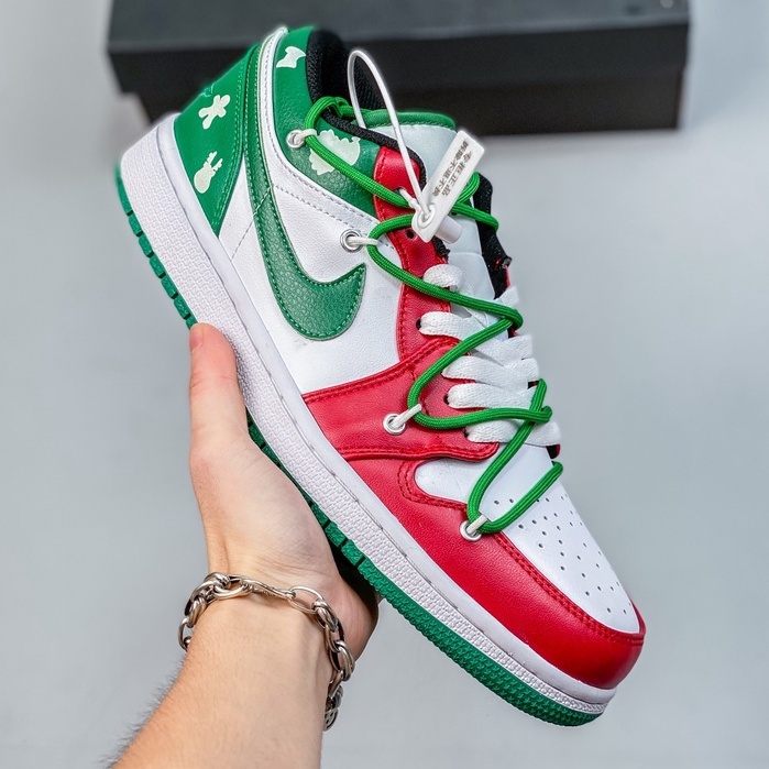 Original A J 1 Low cut actual combat Basketball shoes Sneakers For Men