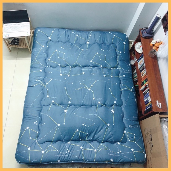 Nệm Bông Trải Sàn Xuất Nhật, Đệm Trải Giường, Topper Ngủ Gấp Gọn Nhật Bản FUKOJI, Kích Thước 1mx2m, 1m4x2m, 1m6x2m, 1m8x2m dày 7-9cm