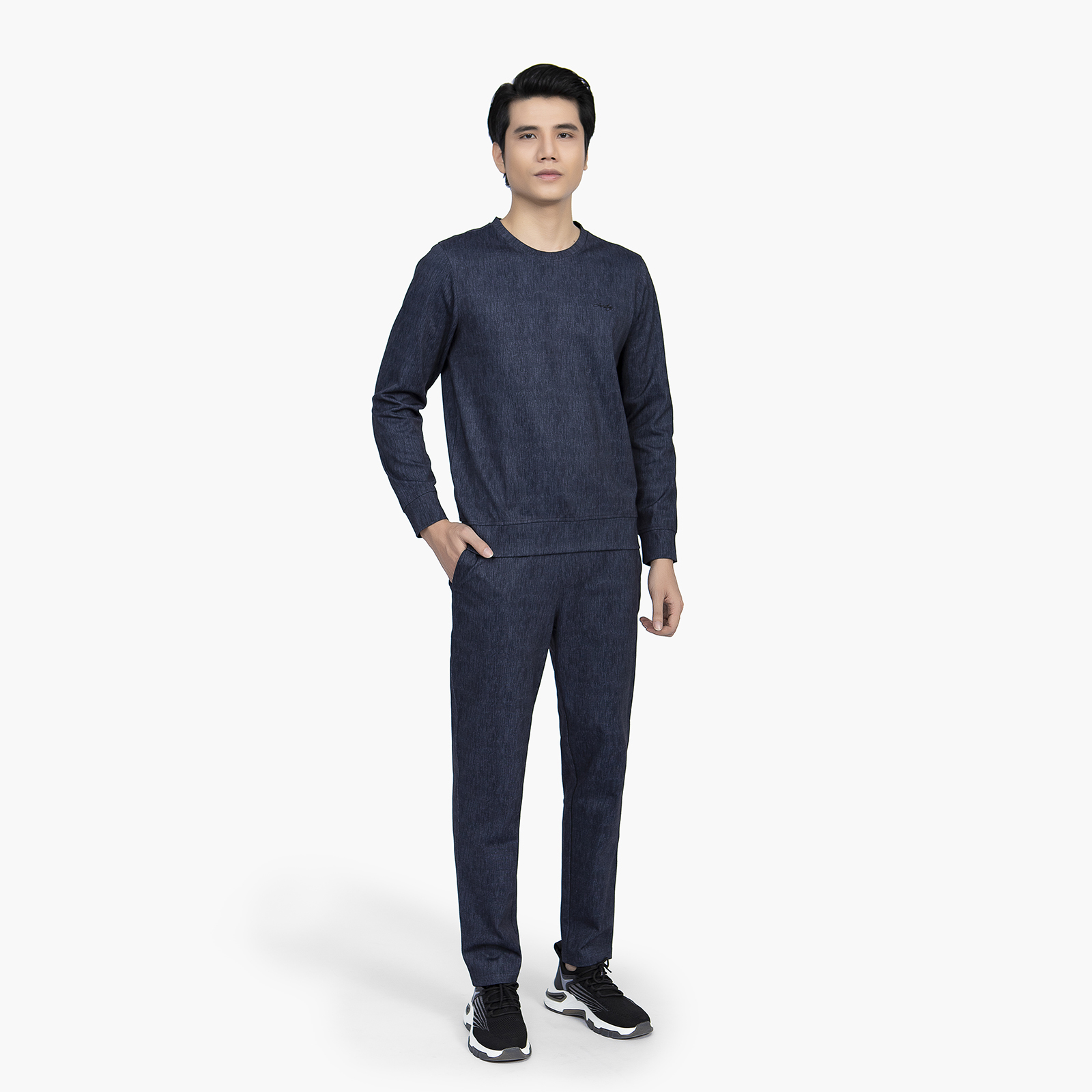 Bộ đồ thu đông nam ALH010W1 dài tay dáng regular fit, co giãn tốt