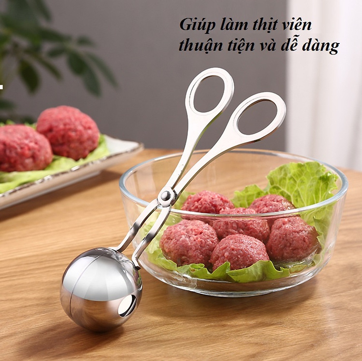 Kẹp làm thịt viên bằng thép không gỉ 1269 - gia dụng 365