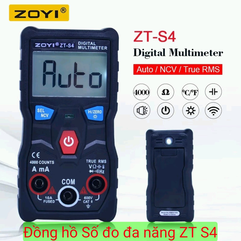 Đồng hồ đa năng tự động zoyi-zt s4