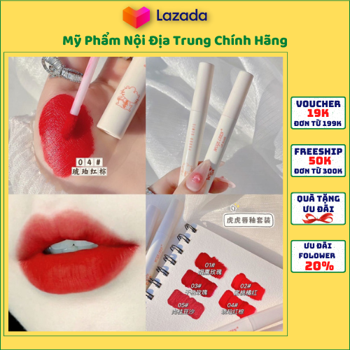 Set 5 thỏi son muge leen màu sắc thời trang