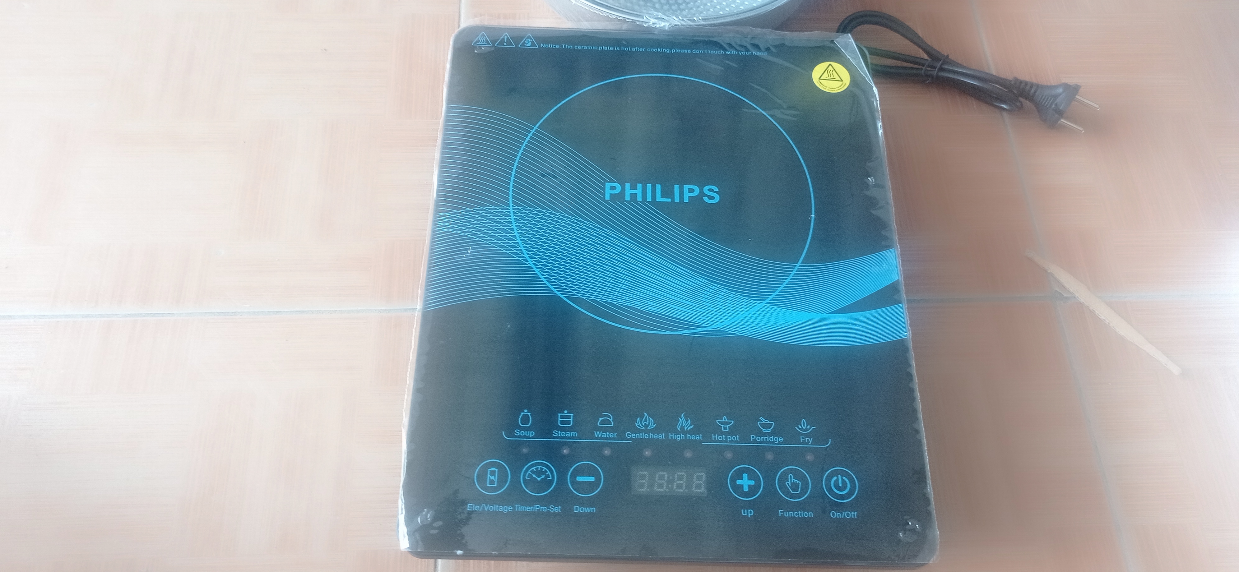 Bếp từ đơn cảm ứng PHILIPS LT-28 có hẹn giờ, cài đặt thời gian nấu