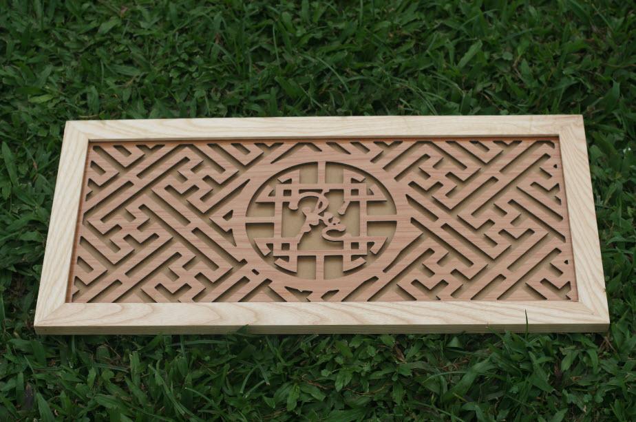 Tấm chống ám khói bàn thờ dùng thay thế giấy bạc dán bàn thờ kích thước 41x61cm cho bàn thờ 1 bát hương (màu vàng sáng)