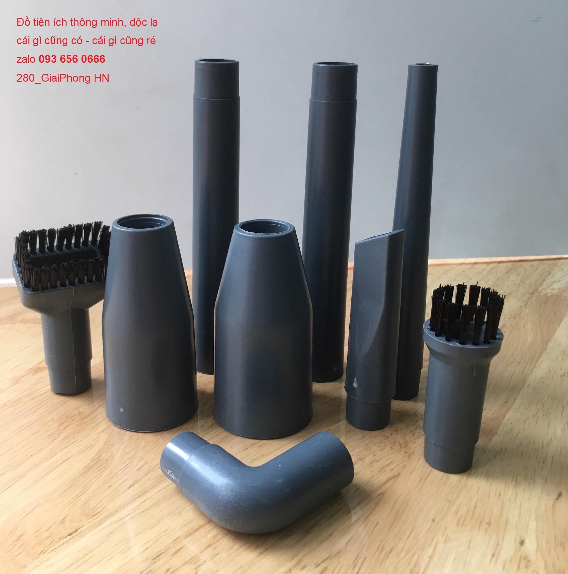 Set 9 Chổi Vệ Sinh Chuyên Dụng Cho Máy Hút Bụi + Bộ Phụ Kiện Đi Kèm,Set ống đầu nối dài chuyển đổi cho máy hút bụi