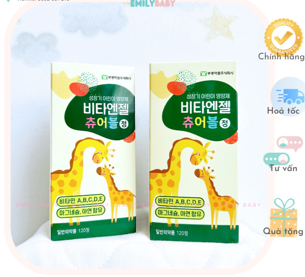 Kẹo tăng chiều cao, bổ sung canxi Hàn Quốc 180 viên