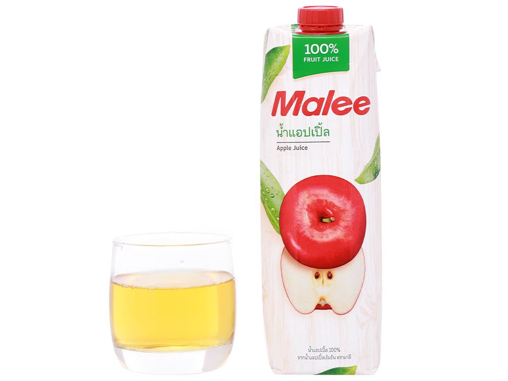 [Hộp 1 Lít] NƯỚC ÉP TÁO [Thailand] MALEE Apple Juice (halal) (ttdt)