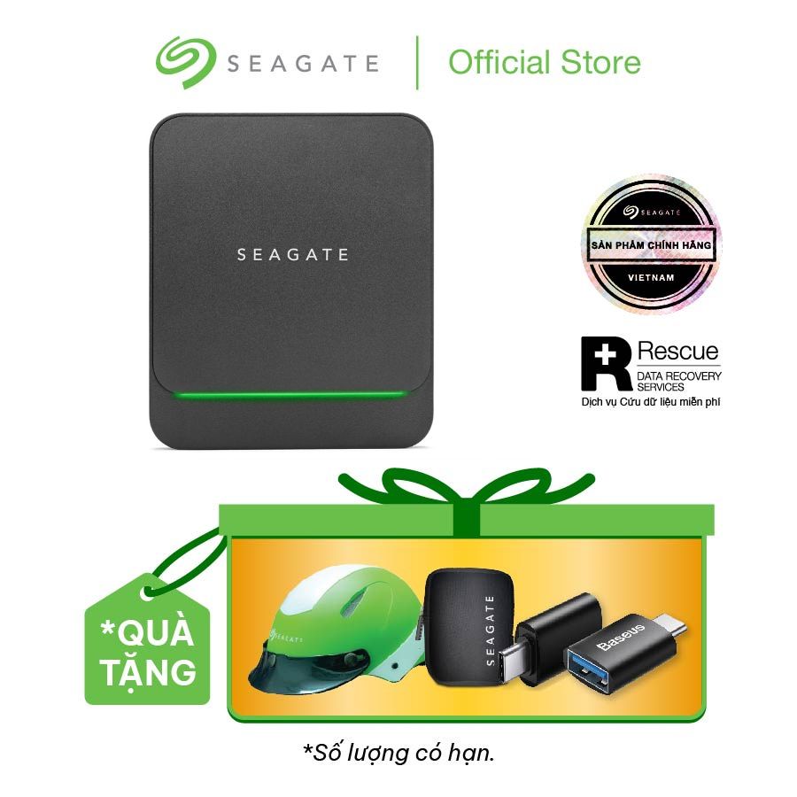 Ổ cứng di động SSD Seagate Barracuda Fast 2TB USB-C  – ĐEN (BLACK)