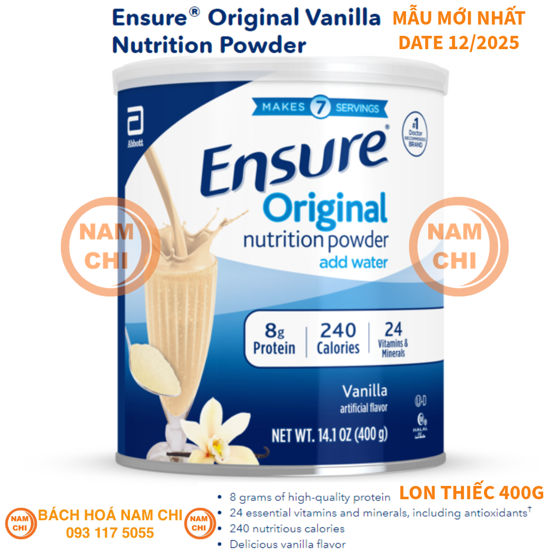 Sữa Ensure Original Vanilla Hương Vani 400g