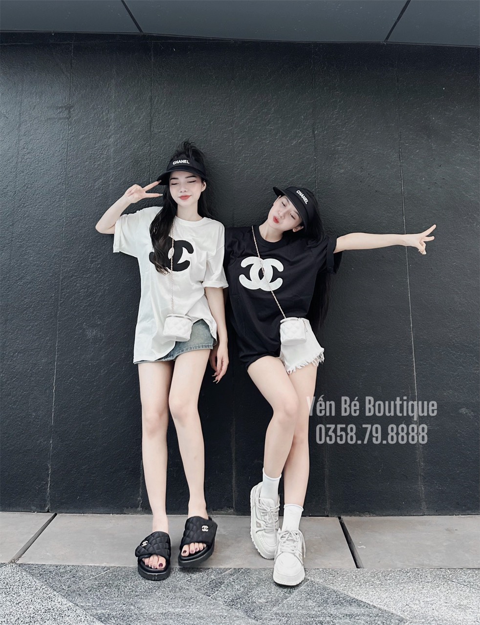 Áo thun tay lỡ in logo thời trang dành cho nam và nữ from rông
