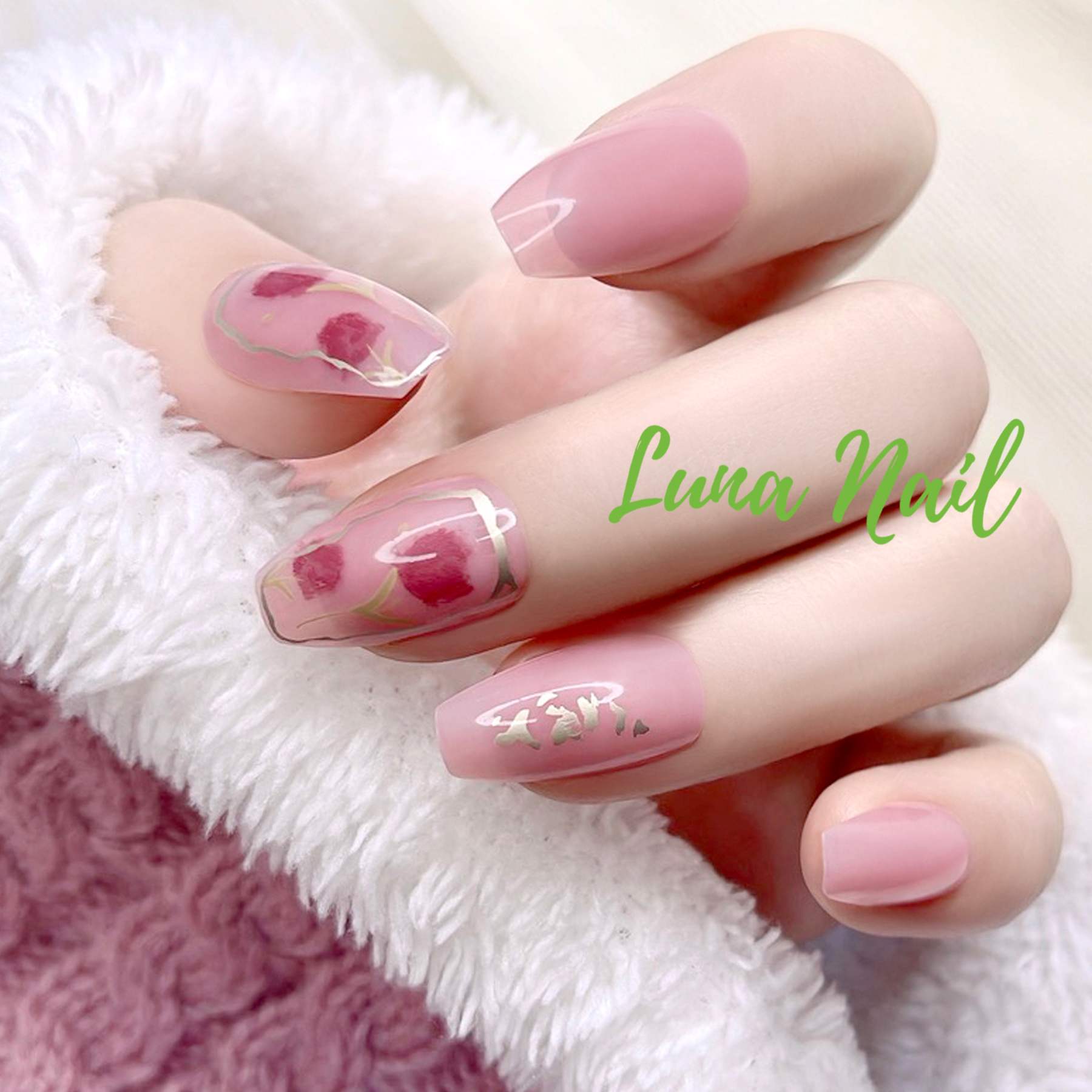 Móng Tay Giả Luna Nail Hộp 24 Nail Box Giá Rẻ Độ bóng cao Bền LN143