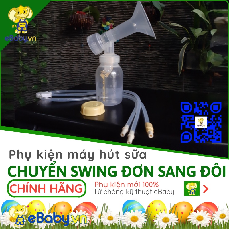 Bộ phụ kiện chuyển đổi medela swing đơn thành đôi - phụ kiện nâng cấp swing đơn thành đôi