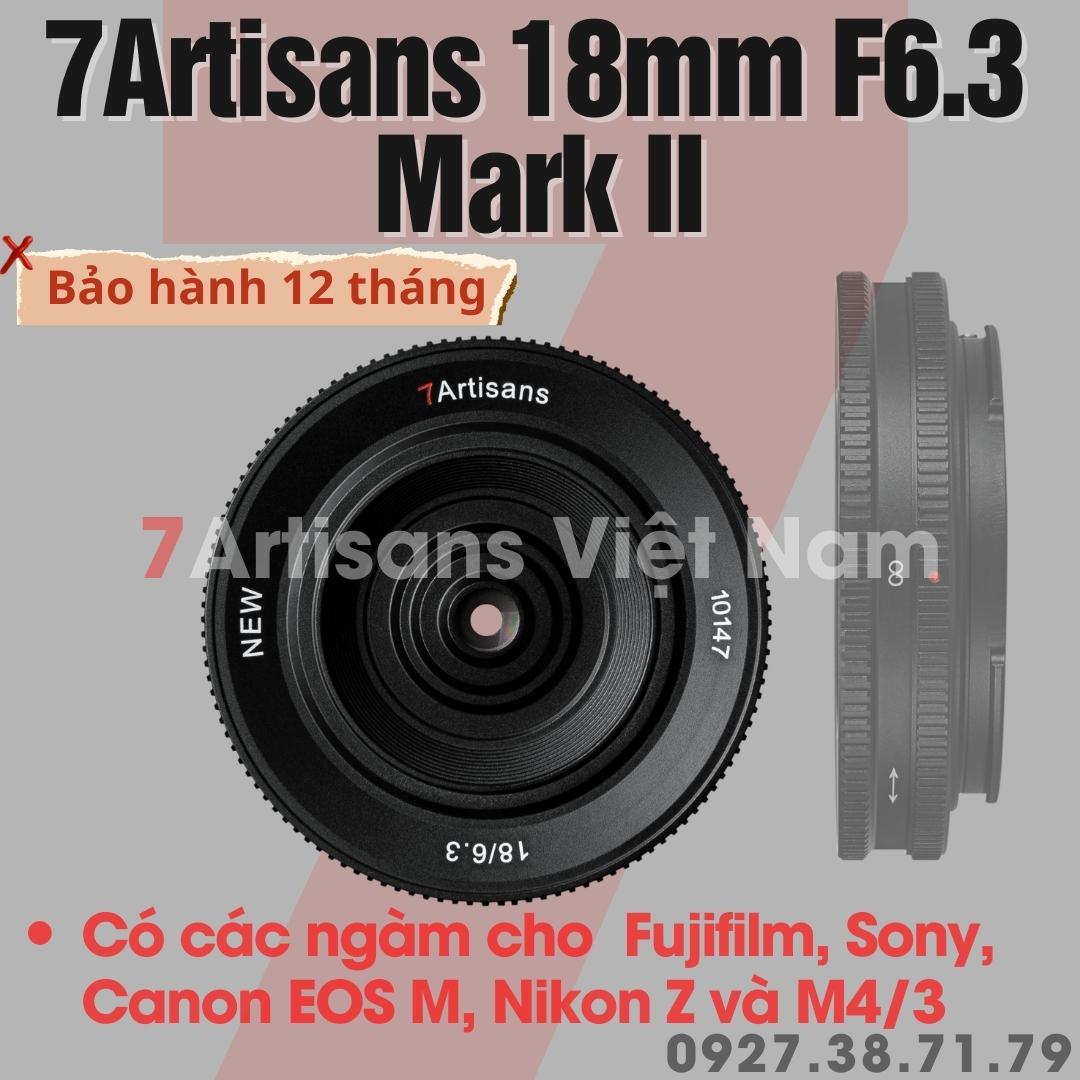 Ống kính 7Artisans 18mm F6.3 Mark II Siêu rộng - Siêu nhỏ gọn