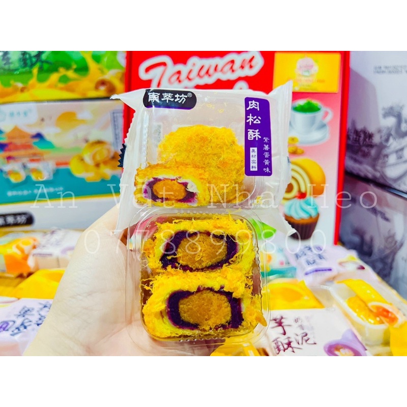 Bánh mochi dẻo chà bông khoai môn nhân trứng muối 1kg
