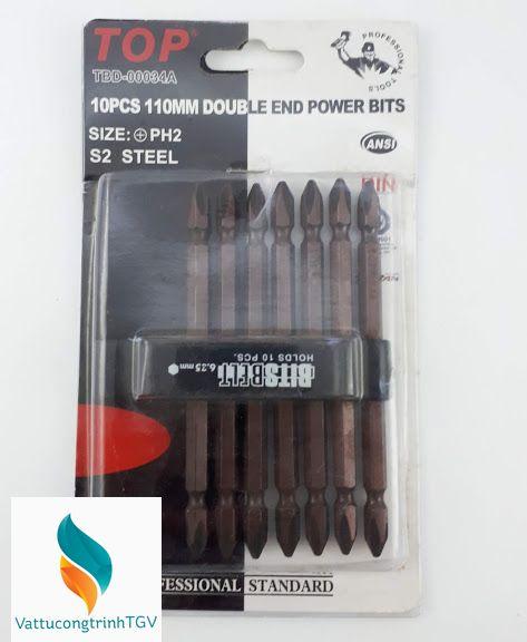 Hôp 10 mũi tô vít dài 11cm top tbd-00034a