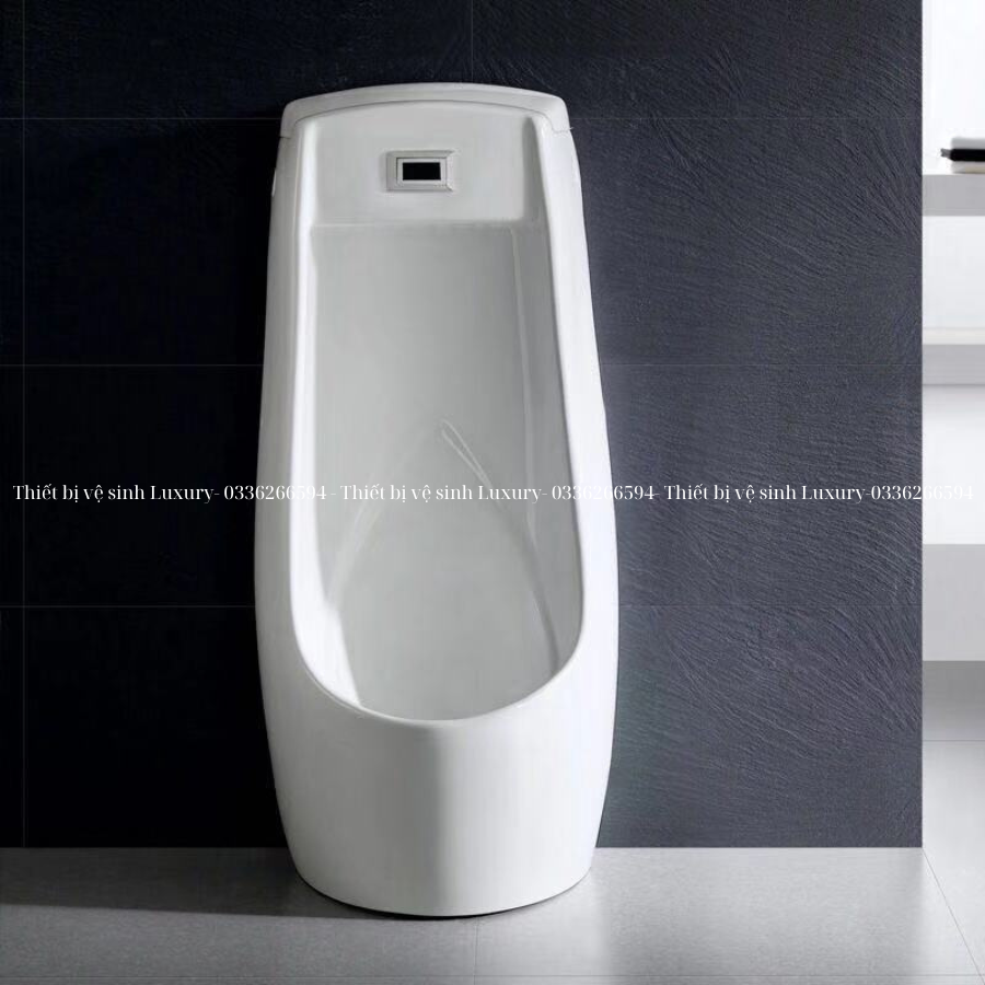 Bồn tiểu nam đứng, bồn cầu nam xả cảm ứng đặt sàn kích thước lớn