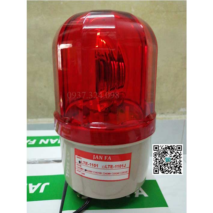 Đèn cảnh báo quay không còi màu đỏ 24v-lte1101