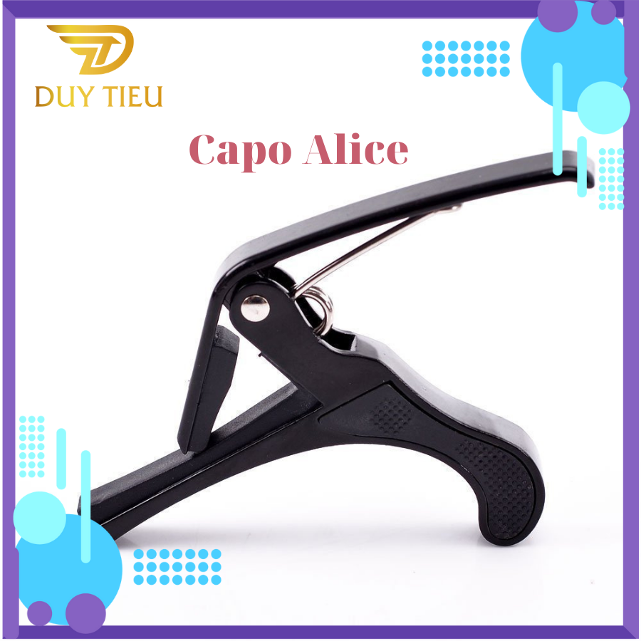 Capo guitar alice, bền, đẹp, chắc chắn, chất lượng duytieuguitar dt008