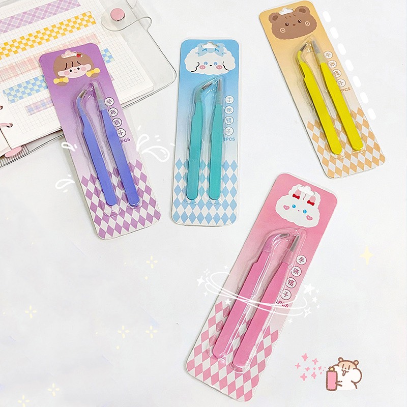 Set 2 Cây Nhíp Gắp Sticker Washi tape, Mi Giả/ Có tách lẻ