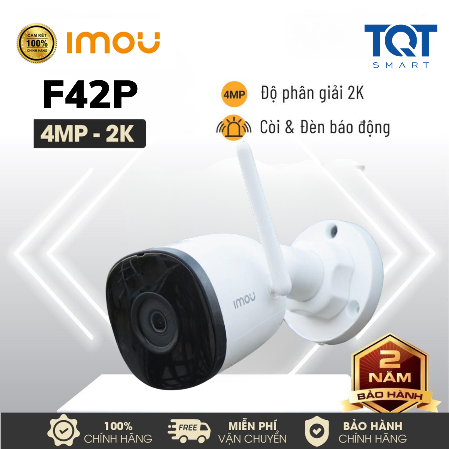 Camera IP Wifi Imou F42P 4MP - Ghi Hình Ban Đêm, Trò Chuyện Hai Chiều