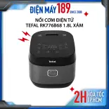 Nồi Cơm Điện Tefal RK776B68 1.8L Fuzzy Logic Lòng Nồi Thép 4mm Công Nghệ Đa Năng Bảo Hành 2 Năm