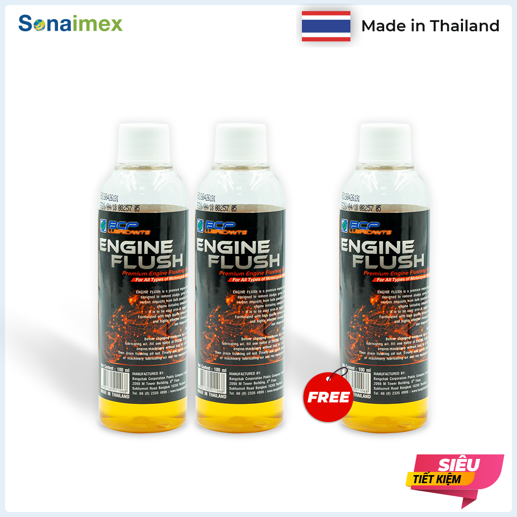 Combo 2 chai dung dịch vệ sinh động cơ xe máy, súc rửa động cơ xe máy thái lan engine flush 100ml tặng 1 chai cùng loại