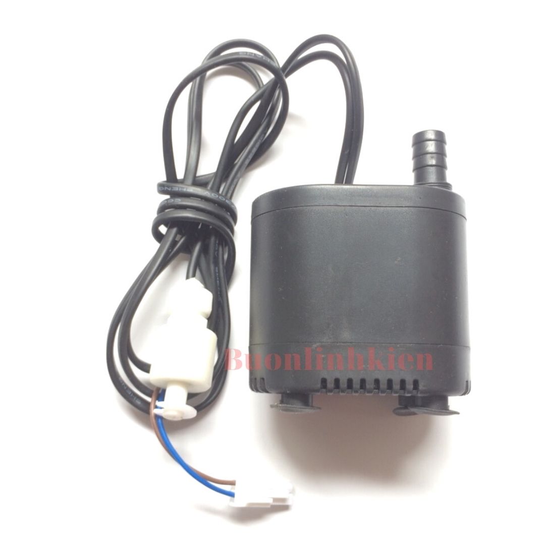 Máy bơm nước quạt điều hòa bể cá - quạt hơi nước quạt đá 18W có phao chống cạn