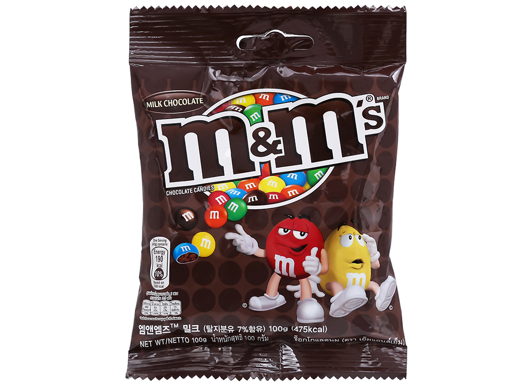 Kẹo socola sữa M&M's gói 100g - Shop Ngoc Thanh