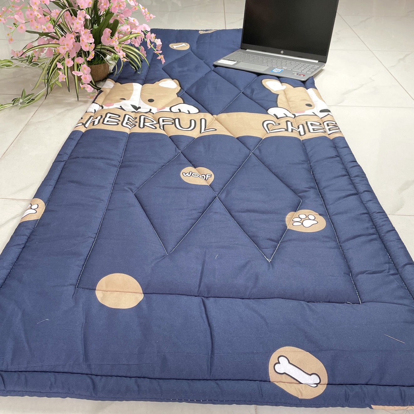 Nệm văn phòng- nệm ngủ văn phòng gấp gọn 80x190 có gối + túi dựng tiện lợi