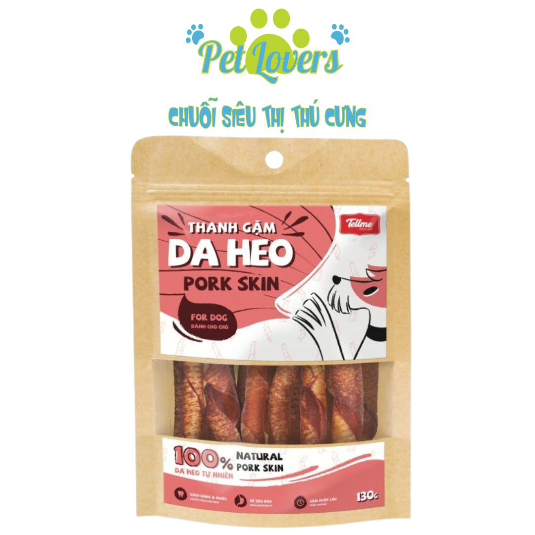 Pet Lovers - Tellme thanh gặm da heo cho chó 130g