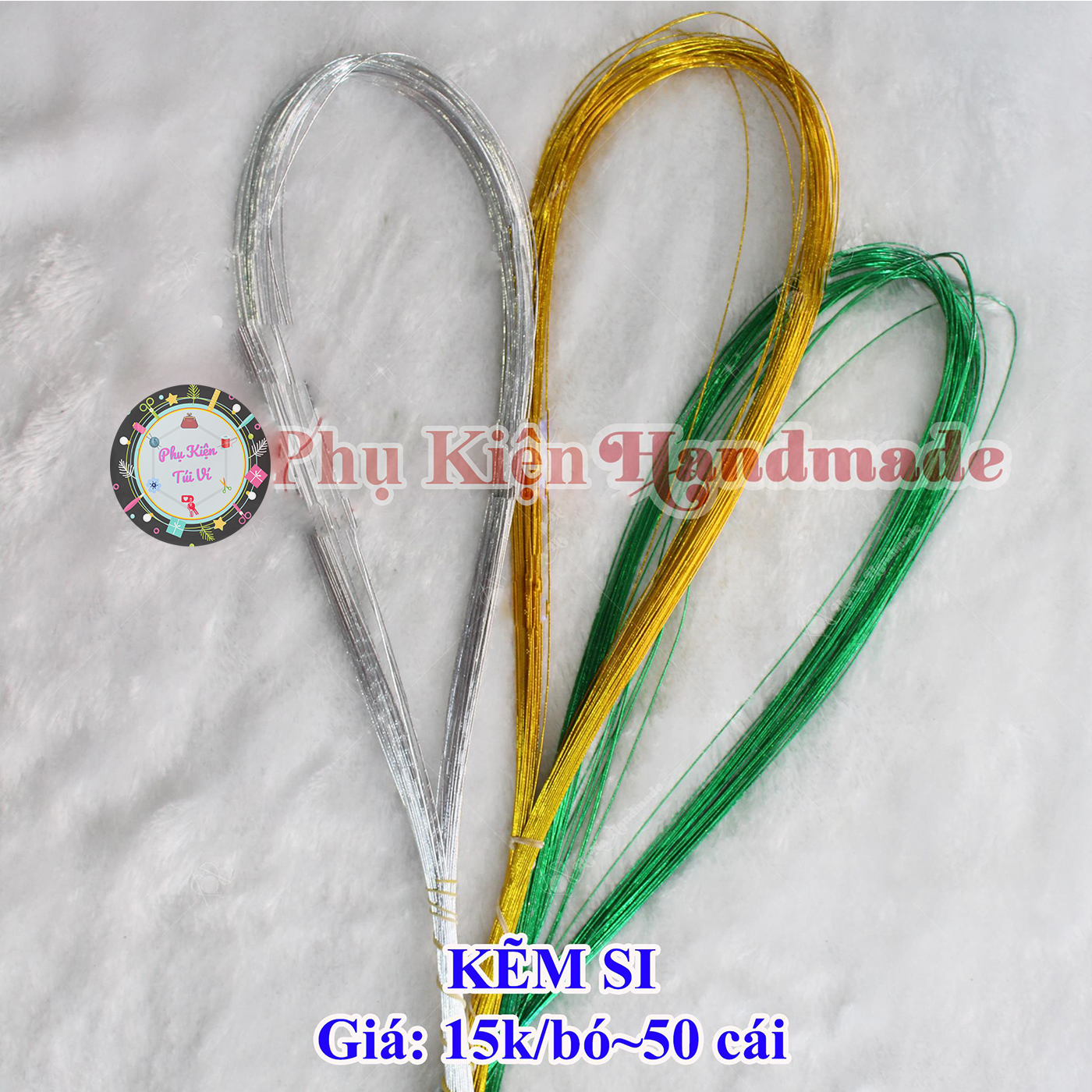Kẽm si làm hoa handmade