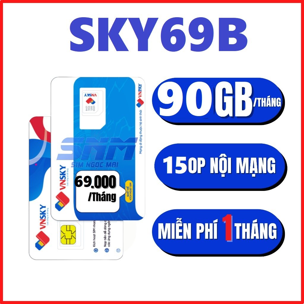 ( SIÊU SIM DATA ) Sim Mobifone 4G thay thế gói Sky59 - Data tốc độ cao - miễn phí nghe gọi - Sim có sẵn 1 tháng miễn phí | Sky69a - Sky69b - Sky77 FREESHIP - CHƯA KÍCH HOẠT