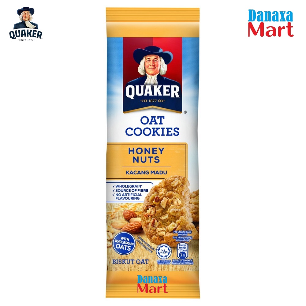 Gói 3 cái bánh quy yến mạch quaker vị hạnh nhân mật ong