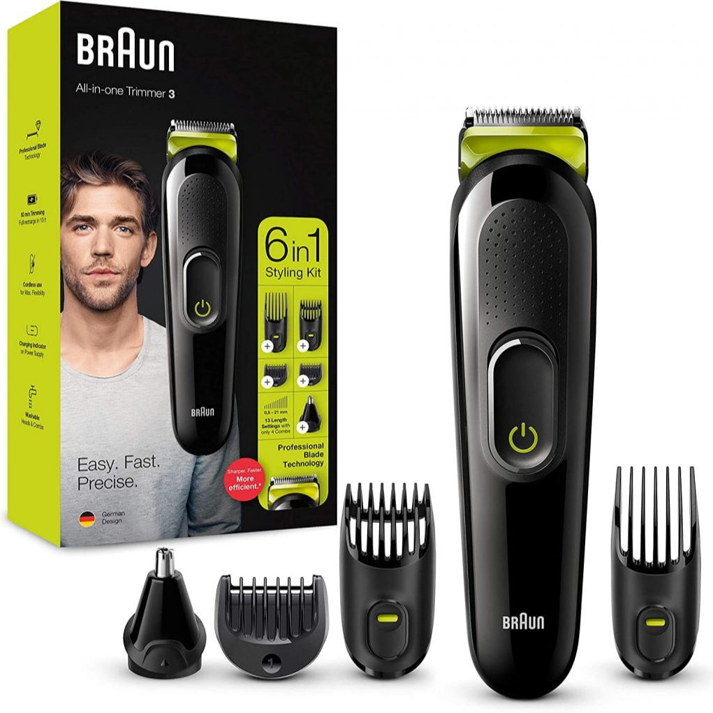Tông đơ cắt tóc cạo râu Braun 6 in 1 MGK3021 Tông đơ cắt tóc cạo râu Braun 6 in 1 MGK3021