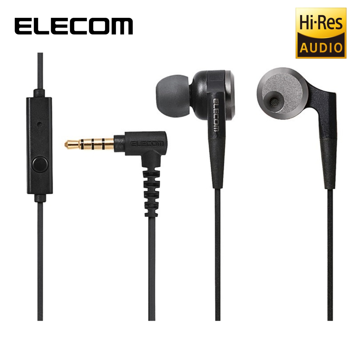 Tai nghe nhét tai hires audio elecom ehp-gbg1000mbk nhật bản