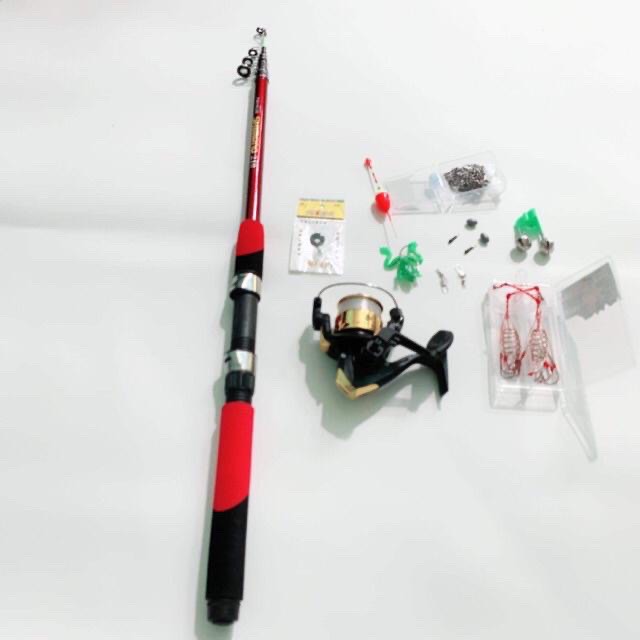 Combo bộ đồ câu đầy đủ phụ kiện shimano .Kích thước chính xác của sản phẩm là: 2m4