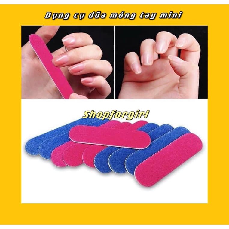 Combo 10 dũa móng tay đa năng tiện lợi mini - shopforgirl