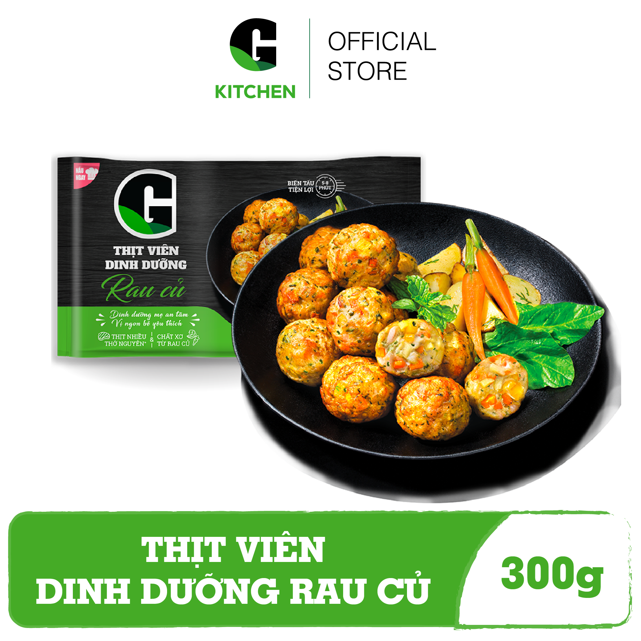 [Giao nội thành HCM] Thịt Viên Dinh Dưỡng Rau Củ G Kitchen 300g