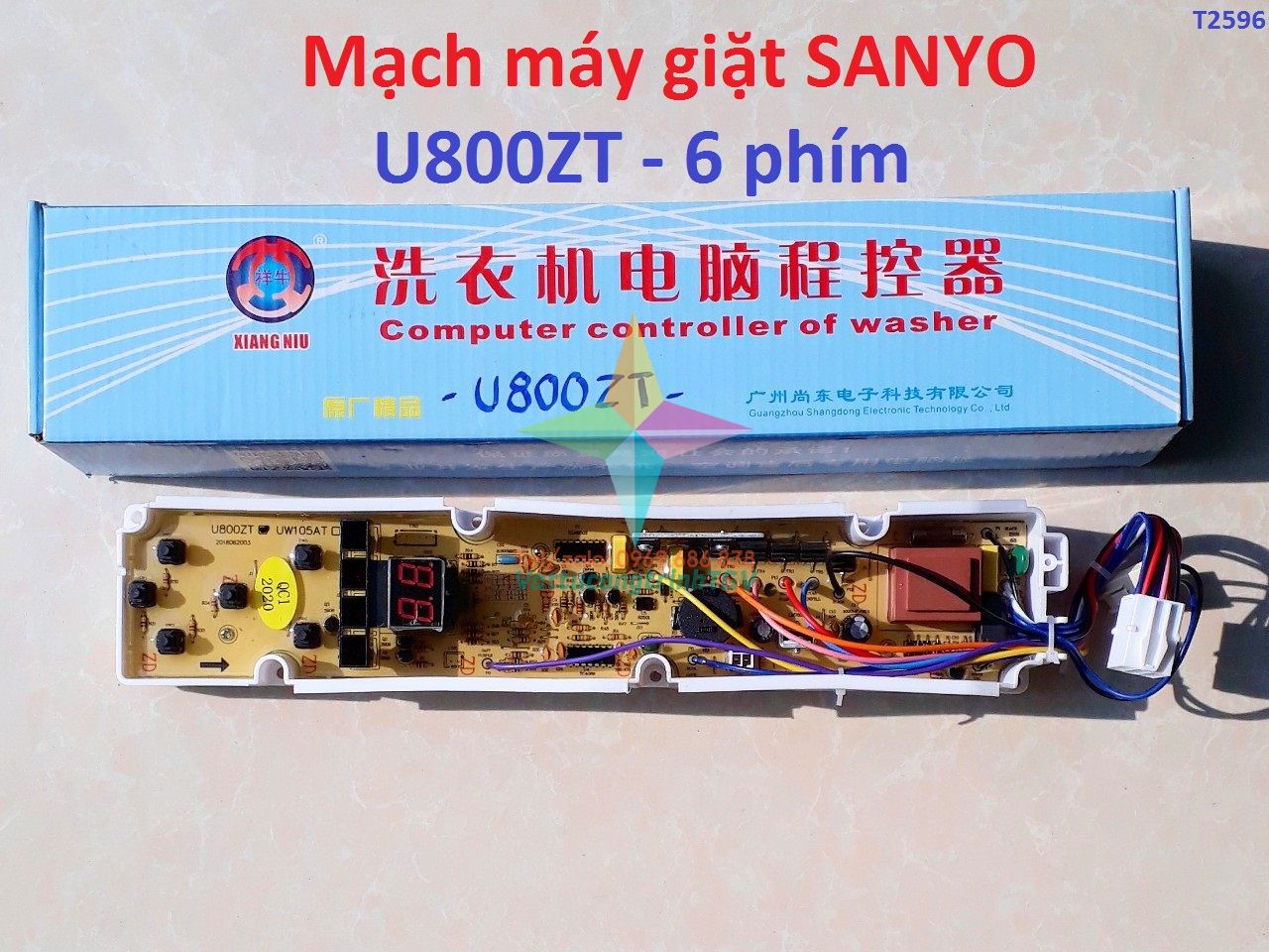 Mạch máy giặt SANYO 6 nút - U800ZT