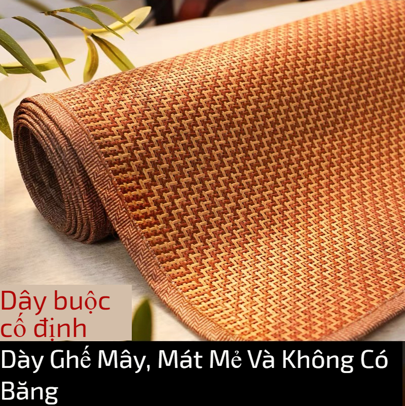Bộ 3 tấm chiếu 1,5 mét 1,8 mét 1,2 mét Thảm một người có thể gấp lại được tấm lụa băng mat bằng mây 0,45 mét