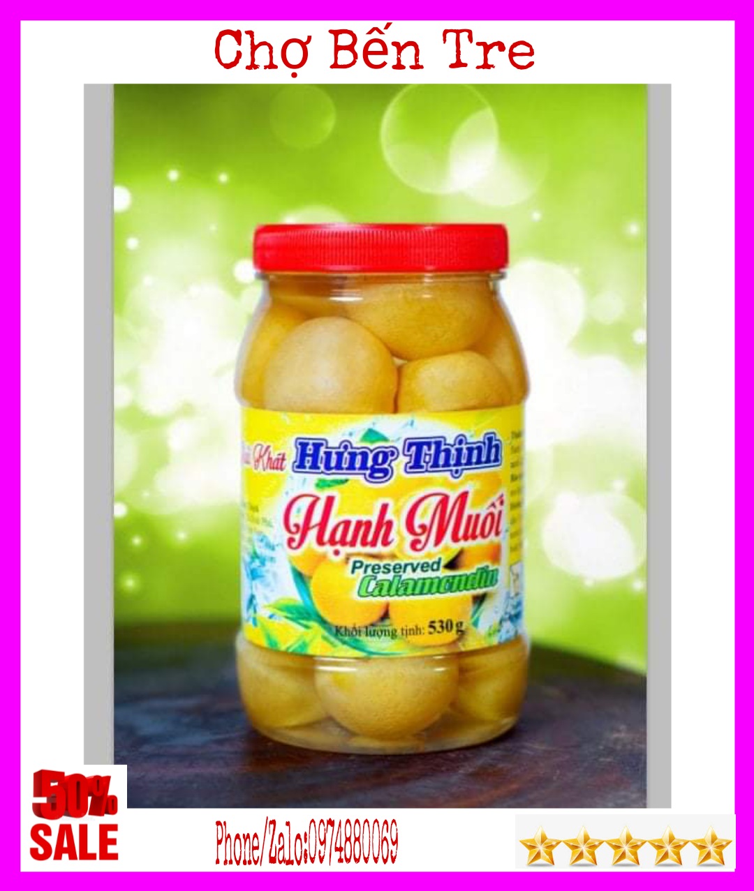 Hủ 530gr hạnh muối hưng thịnh