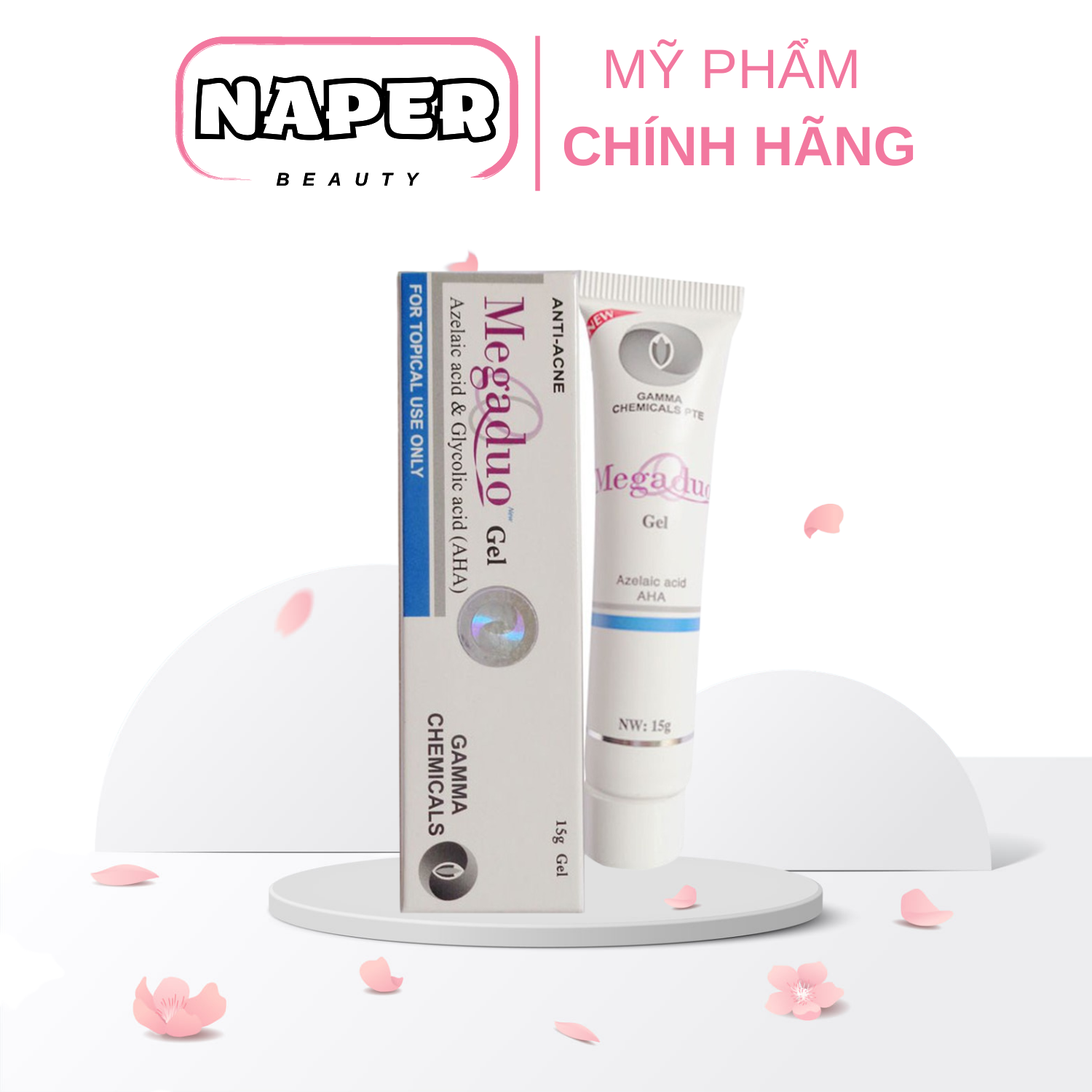 Gel giảm mụn giảm thâm gammar megaduo gel 15g