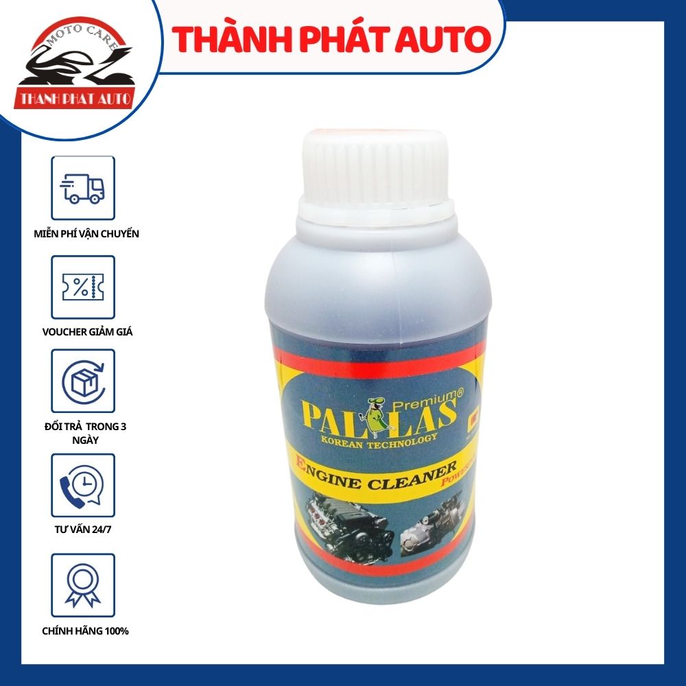 [HCM]Dung dịch rửa lốc máy đầu bò Pallas 500ml chuyên dùng tẩy rửa lốc máy, làm sạch dầu mỡ, bụi bám lâu ngày, giúp lốc máy sáng bóng như mới