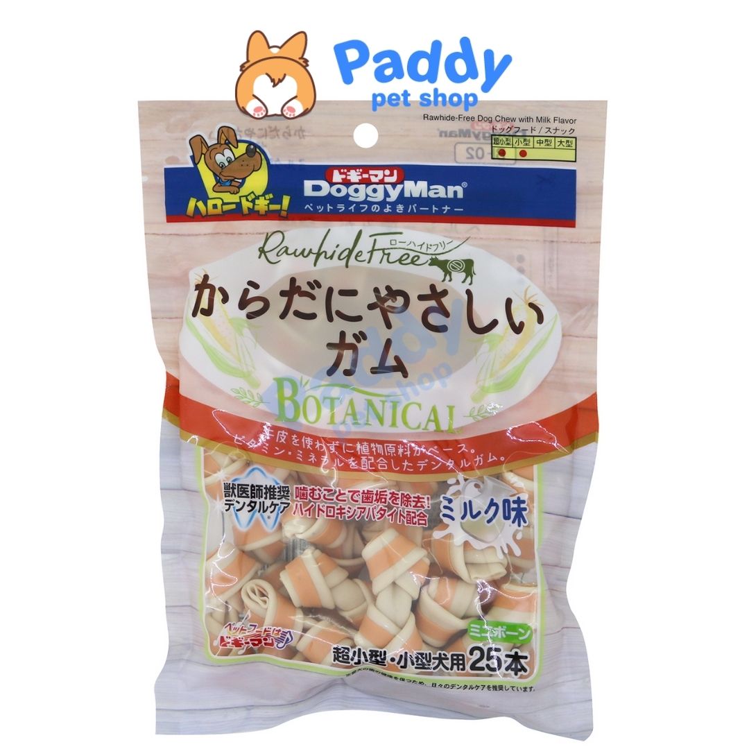 Xương Nơ Hương Sữa & Gà DoggyMan Snack Cho Chó