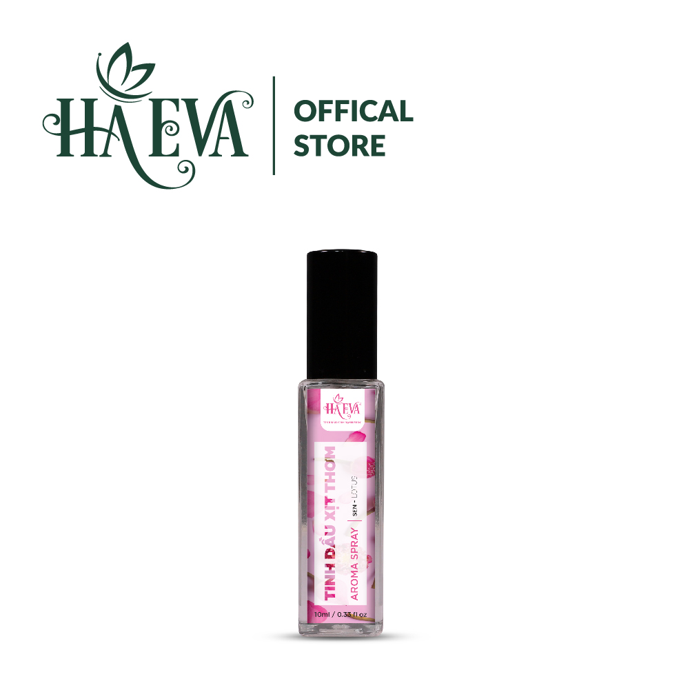 Tinh dầu xịt thơm Sen Haeva 50ml, 100% thiên nhiên, giúp khử mùi, làm thơm, giảm căng thẳng, thư giãn
