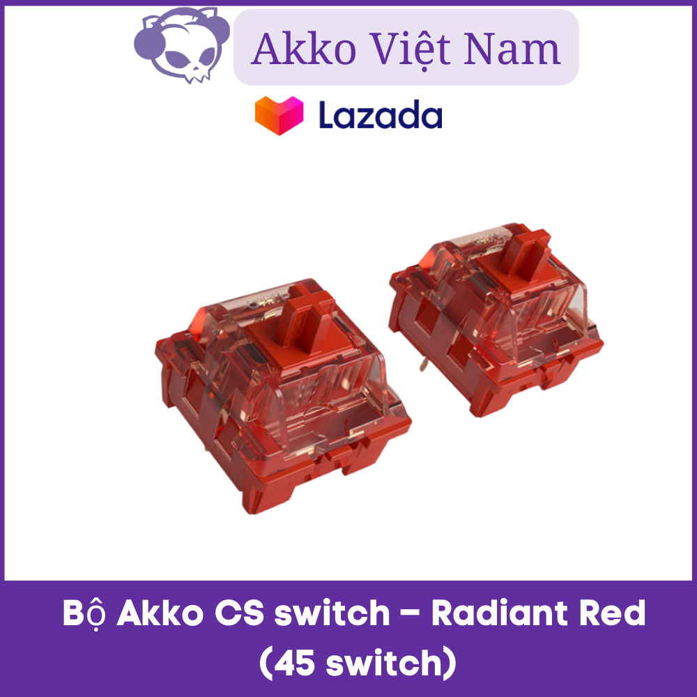 Bộ switch bàn phím cơ akko cs switch – radiant red