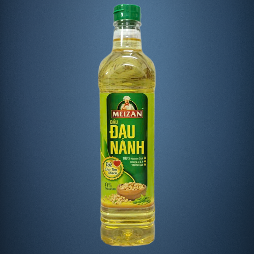 MEIZAN - Chai NÀNH 1 Lít - DẦU ĐẬU NÀNH NGUYÊN CHẤT Soybean Oil (HALAL)