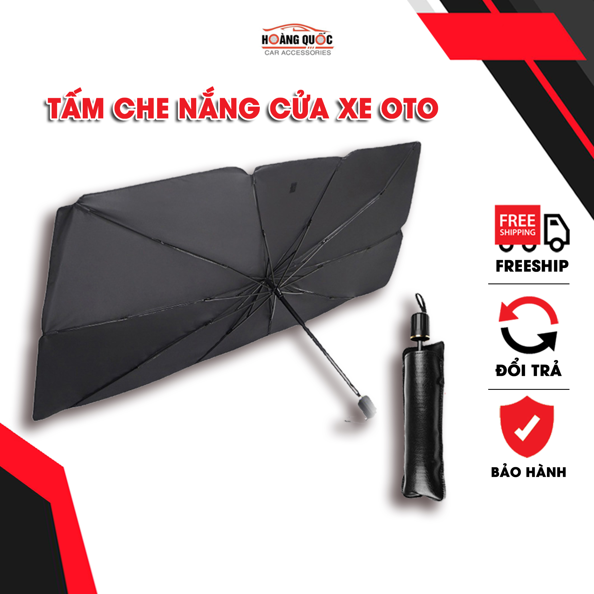 Ô che nắng kính lái xe ô tô cao cấp, dù che nắng kính lái xe hơi, bảo vệ nội thất ô tô, chống tia UV