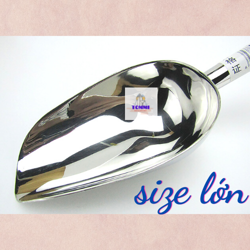 Xúc Đá Inox Cao Cấp HÀNG LOẠI 1 DÀY Muỗng Xúc Đá Inox - Dụng Cụ Pha Chế