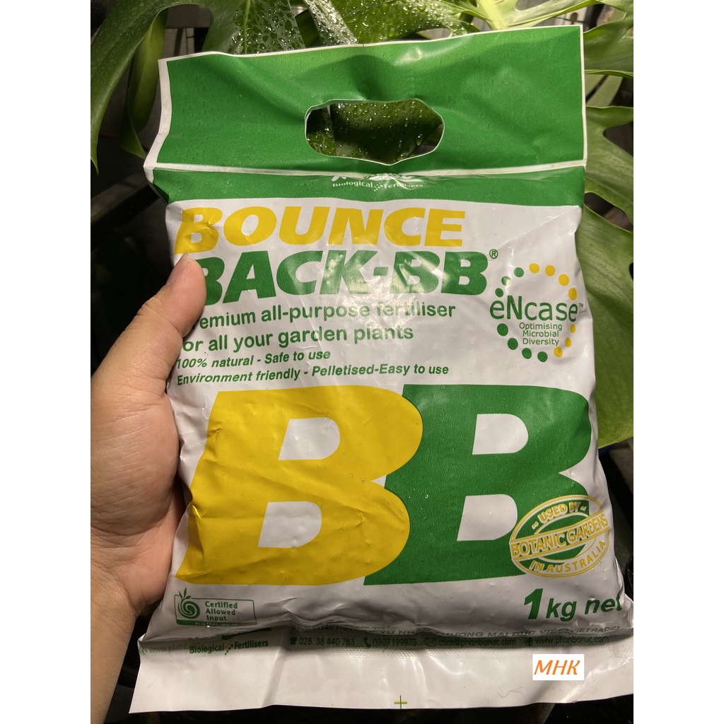 Phân bb phân hữu cơ viên nén của úc ! túi xanh 1kg !